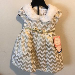 2 piece dress with diaper cover.